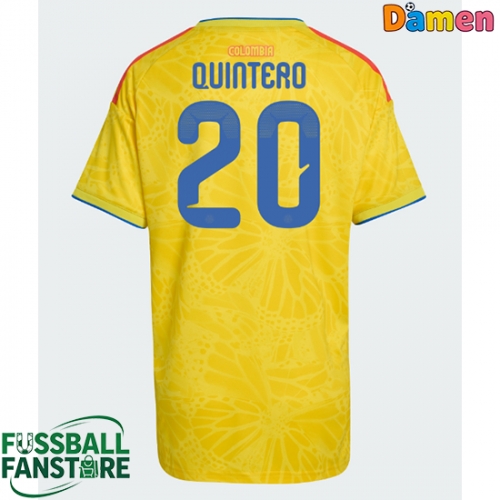 Kolumbien Juan Fernando Quintero #20 Replik Heimtrikot Damen WM 2026 Kurzarm